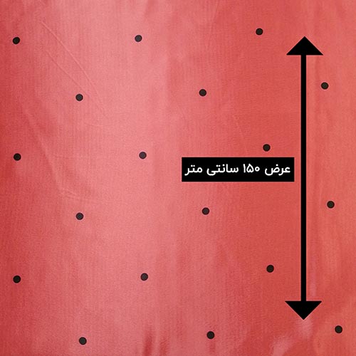 پارچه سیلک طرحدار رنگ گل سرخی 